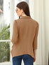 Chic Open Front Cardigan mit Puff-Ärmeln